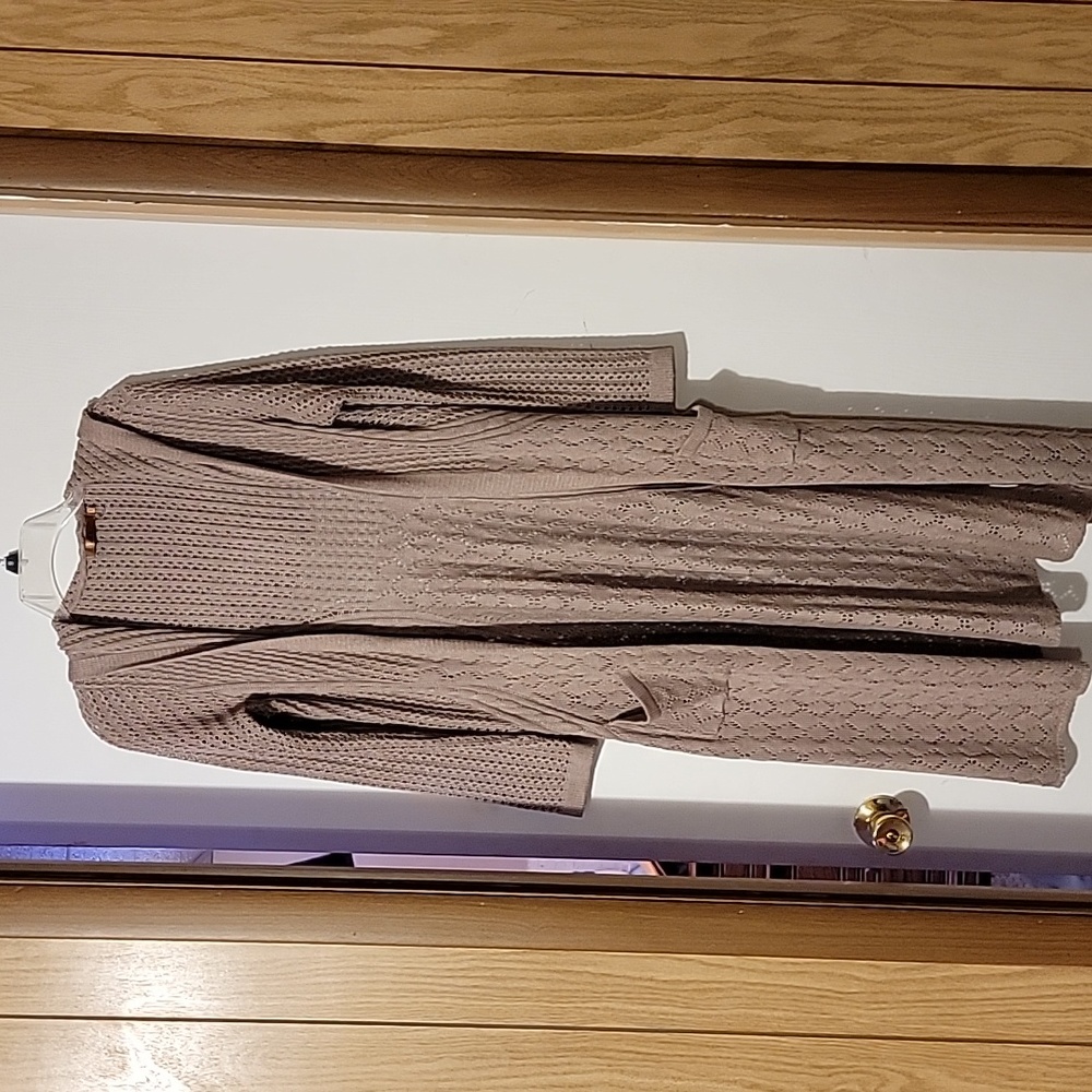 Long khaki/tan sweater